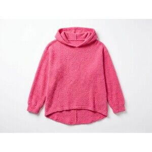 Southern Couture Pink Fuzzy Hooded Pullover Sweater Size M